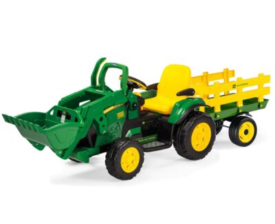 Elektrický nakladač Peg-Pérego John Deere Ground Loader s VLEČKOU