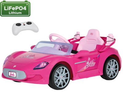 Elektrické autíčko Barbie RC Lithium 12,8V 3,1Ah 40Wh